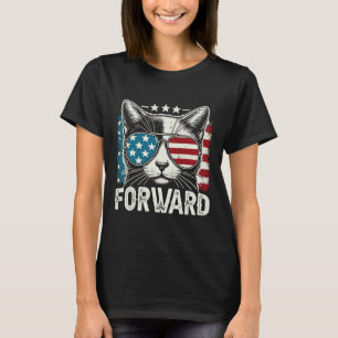Kinderloze Kat Dames Kamala Harris Vooruit 2024 Ve T-shirt