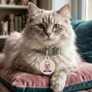Kinderloze Kat Dames Kimono Kat Grappige Huisdier  Huisdierpenning