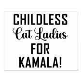 KINDERLOZE KAT DAMES... 	RUBBERSTEMPEL (Afrduk)