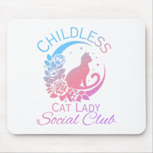 Kinderloze Kat Dames Sociale Club Meme Kat Kamala Muismat