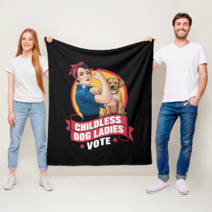 Kinderloze Kat Dames Stemmen Hond De Riveter Hond Fleece Deken