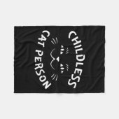 kinderloze kat fleece deken (Voorkant (Horizontaal))