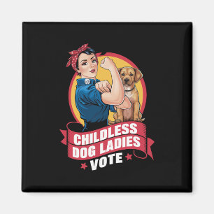Kinderloze Katten Dames Stemmen Hond De Riveter Ho Magneet