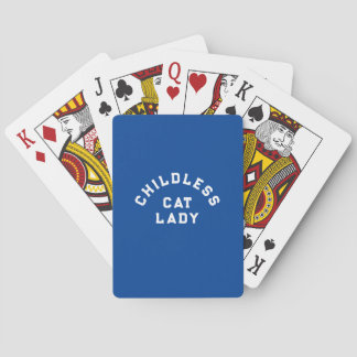 Kinderloze kattendame, vet type pokerkaarten