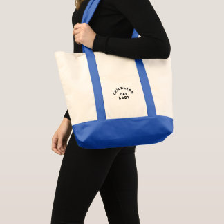 Kinderloze kattendame, vet type tote bag