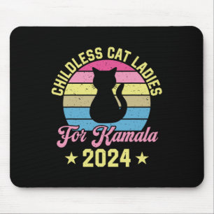 Kinderloze Kattendames voor Kamala 2024 Muismat