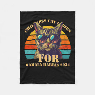  kinderloze kattendames voor Kamala Harris 202 Fleece Deken
