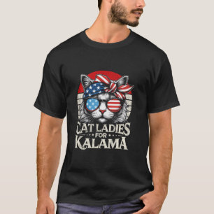 kinderloze kattendames voor Kamala Harris Vot T-shirt