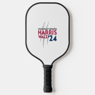 Kinderloze Kattenmoeders voor Harris Walz '24 Pickleball Paddle