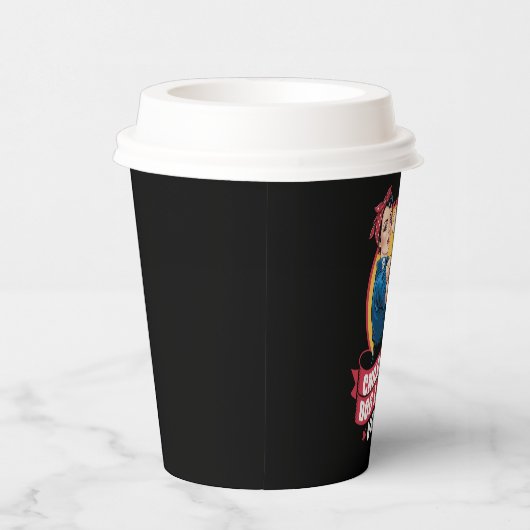 Kinderloze Kattenvrouwen Stemmen Hond De Riveter H Papieren Bekers (Rechts)