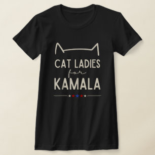 Kinderloze kattenvrouwen stemmen Kamala Harris 202 T-shirt