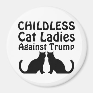 Kinderloze kattenvrouwen tegen Trump Magneet