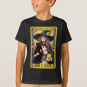 Kinderloze Katvrouw En Ik Stem T-shirt