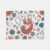 Kindermandje voor Boho Style Fox Fleece Blanket (Voorkant (Horizontaal))