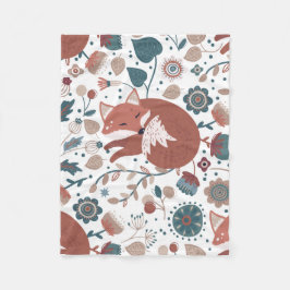 Kindermandje voor Boho Style Fox Fleece Blanket