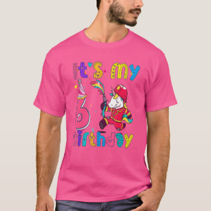 Kindermeisje Unicorn 6 jaar oud. T-shirt