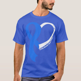 Kindermisbruikbewustzijn Mensen houden van hart li T-shirt