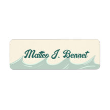 Kindernaamlabels met Oceaanthema