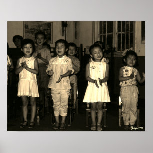 Kinderopvang in het oude China Changsha Poster