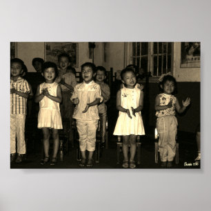 Kinderopvang in het oude China Changsha Poster