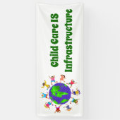 Kinderopvang: infrastructuur spandoek (Verticaal)