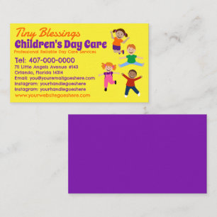 Kinderopvang Kinderopvang Kinderopvang Babysitten Visitekaartje