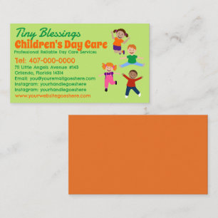 Kinderopvang Kinderopvang Kinderopvang Babysitten Visitekaartje