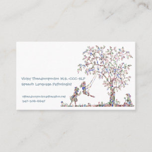 Kinderopvang Natuur - Blauw - Direct Visitekaartje