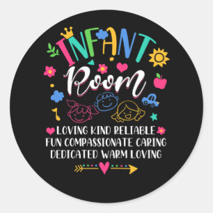 Kinderopvang Provider Loving Kind Betrouwbare Baby Ronde Sticker