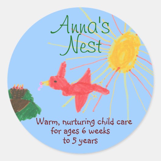 Kinderopvang sticker (Voorkant)