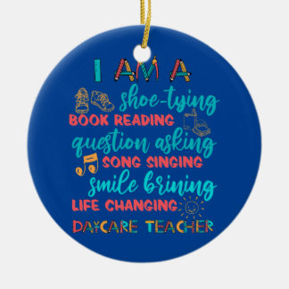 Kinderopvang voor schoolgaande kinderen Multitaske Keramisch Ornament