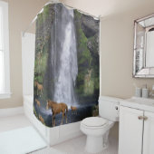 Kinderpaarden douchegordijn (In situ)