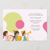 Kinderparade Birthday Party Invitation