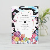 Kinderparadijs Candyland Verjaardag Kaart (Staand voorkant)