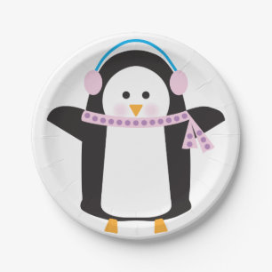 Kinderpinguïn Papieren Bordje