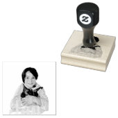 Kinderportret Rubber Aangepaste Rubberstempel (Gestempeld)