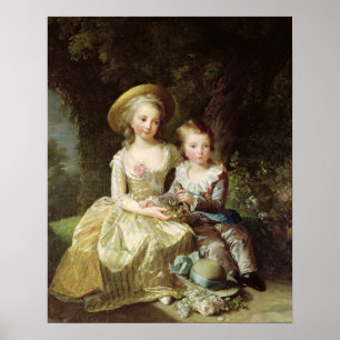 Kinderportretten van Marie-Therese-Charlotte Poster