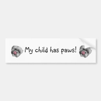 Kinderpoten Bumpersticker