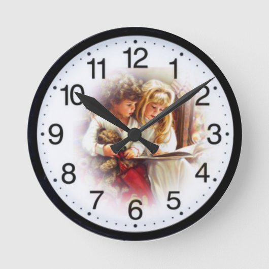 Kinderretro Ronde Klok (Voorkant)