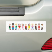Kinderrij Bumpersticker (Op auto)