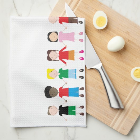 Kinderrij Theedoek (Quarter Fold)