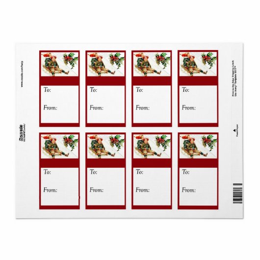  kinderslaadding Gift Label (Full Sheet)