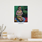 Kinderslag met Stork door Paula Modersohn-Becker Poster (Keuken)