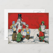 Kindersneeuwsneeuw Briefkaart (Voorkant / Achterkant)