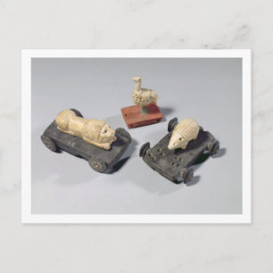 Kinderspeelgoed: egel, leeuw en duif, Su Briefkaart