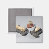 Kinderspeelgoed: egel, leeuw en duif, Su Magneet (Voorkant / Achterkant)