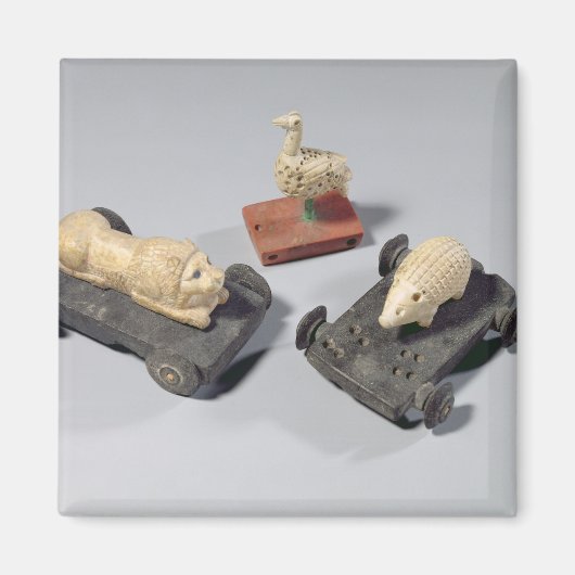 Kinderspeelgoed: egel, leeuw en duif, Su Magneet (Voorkant)