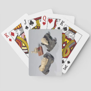Kinderspeelgoed: egel, leeuw en duif, Su Pokerkaarten