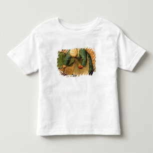 Kinderspelen: detail van een meisje dat speelt kinder shirts
