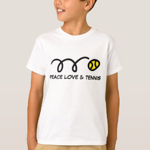 Kindersportkleding Vredesliefde en tennis T-shirt